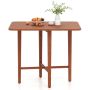 Folding dining table, for 2-4 people, 2 drop-leaf leaves, Brown, 91.44 × 91.44 × 74.93 cm