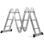 Folding ladder, 12 steps, 58.42 × 27.94 × 101.6 cm