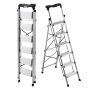 Kokkupandav treppredel VEVOR AP-2416TA, 6 astet, Hõbedane, 480 × 965 × 1715 mm