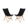 Folding butterfly chair set, 2 pcs, 50.8 × 92.7 × 72.4 cm