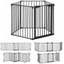 Dog enclosure PawHut 300x3x74.5cm., black