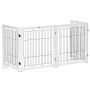 Dog enclosure PawHut 305x35.5x82cm., white/black