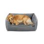 Feandrea dog bed, Removable cover, Gray, 100 × 75 × 25 cm