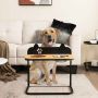 Dog Bowl Stand, 2 Bowls, 21 × 12 × 21 inches