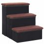 Dog stairs PawHut 40x54x48cm., black/brown