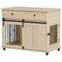 Koerapuur, 2 ust, 2 sahtlit, Tamm/must, 100 × 81 × 56 cm