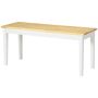 Bench Homcom 102x36x45cm., light brown/white