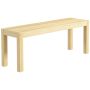Bench Homcom 120x33x45cm., light brown