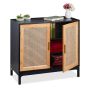 Elutoa kapp Relaxdays, 3 sektsiooni, 80 × 76 × 39 cm