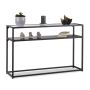 Elutoa laud Relaxdays 10023143, riiuliga, Must, 110 × 70,5 × 30 cm