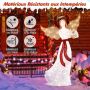 Lighting Christmas angel decoration, 120 LEDs, 105 × 50 × 150 cm