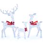 Lighting Deer Family Christmas Decoration Set, 3-Piece, 215 LED Lights