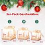 Set of 3 Christmas gift boxes with 100 LED lights