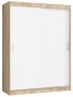 Wardrobe NORE CLP Mono 150, oak/white