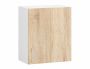 Wall-mounted kitchen cabinet NORE Lima W50, white/oak