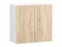Wall-mounted kitchen cabinet NORE Lima W60, white/oak