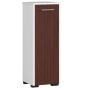 Bathroom cabinet NORE Fin S30, white/dark brown