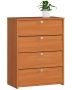 Shoe cabinet NORE4, brown