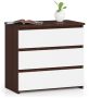 Nightstand NORE CL3 60 cm., dark brown/white