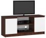 TV stand RTV K120, dark brown/white