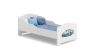 Children's bed Michas with mattress 164 cm x 85 cm x 63 cm, police car