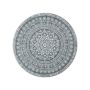 Carpet 160cm., white/dark gray