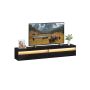 TV cabinet VASAGLE LTV133B02, wall-mounted, Black, 178 × 35 × 30 cm