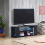 TV stand, 3 compartments, 111.76 × 29.21 × 40.64 cm