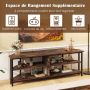 TV stand, corner, 4 open compartments, 140 × 39 × 48 cm
