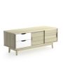 TV stand, with storage compartment and 2 drawers, 121 × 46 × 46 cm