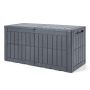 Patio Storage Box, 120 Gallon, Gray, 52 × 24 × 25 inches