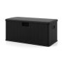 Terrace storage box, 380 l, Black, 130 × 64 × 59 cm