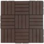 Комплект террасной плитки, 9 шт, 30 × 30 × 2 см