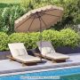 Patio umbrella, 8 metal ribs