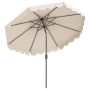 Patio Umbrella, Tiltable, Sand, 10 × 8 ft