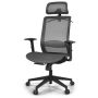 Mesh office chair, With adjustable supports, 68 × 67 × 114–124 cm