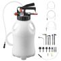 Käigukastivedeliku pump VEVOR YS-089A, 8 l, 15 ATF-adapterit, 210 × 220 × 490 mm