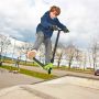 Stunt scooter, HIC, ABEC-9, Green/black, 67 × 47 × 80 cm