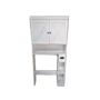 Toilet cabinet, 2 doors, White, 81.5 × 172.5 × 19.5 cm