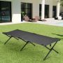 Camping bed, Folding, Blue/Grey, 190 × 67 × 42 cm