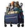 Turismikäru Relaxdays, kokkupandav, umbes 120 l, umbes 150 kg, 50 × 97 × 76 cm