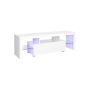 TV cabinet with LED lighting LTV14WT 140 x 35 x 45 cm., white