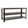 TV stand, 3-tier, Brown, 110 × 52 × 42 cm