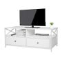 TV-alus Relaxdays 10052351_49, 2 avatud riiuliosa, 2 sahtlit, 120 × 50 × 40 cm