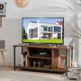 TV stand, With 2 shelves and 2 side compartments, 110 × 49.5 × 40 cm