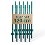 Столбы для ограждения Relaxdays, 10 шт, Зелёные, 120 × 3 × 1,5 см