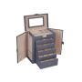 Jewelry box with 6 drawers JBC152G01, gray