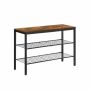 Shoe rack, brown/black