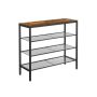 Shoe rack, brown/black