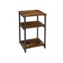 Side table LET273B01, brown/black